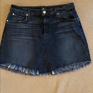 7 for all mankind denim skirt